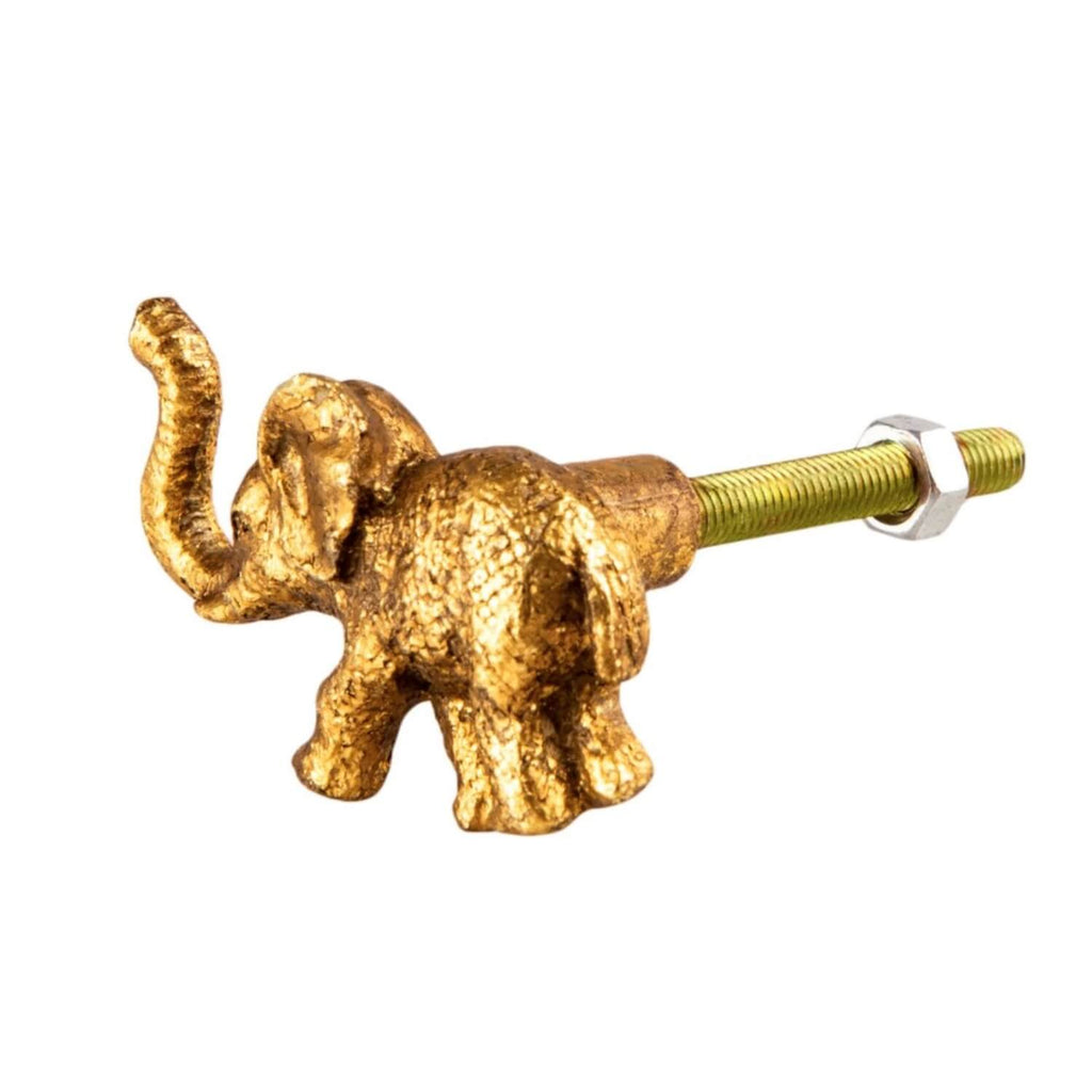 GOLD ELEPHANT DRAWER KNOBS
