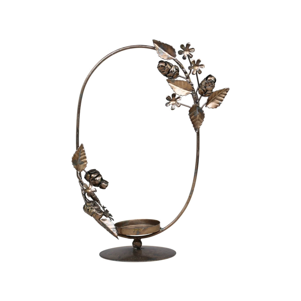 WREATH CANDLE HOLDER