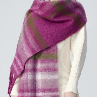 COSY SCARF Multi-coloured check