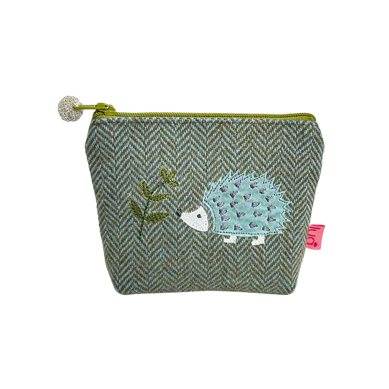 HEDGEHOG PETITE PURSE Herringbone tweed