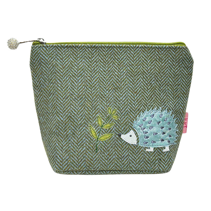 HEDGEHOG TWEED MAKEUP BAG