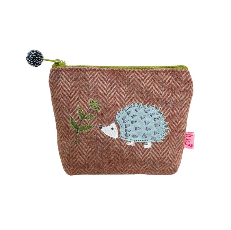 HEDGEHOG PETITE PURSE Herringbone tweed