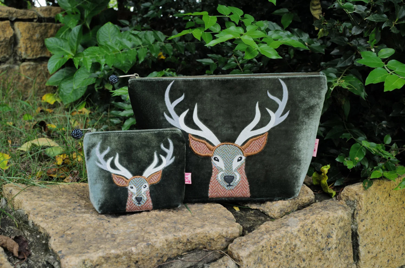 STAG PETITE PURSE Red tweed