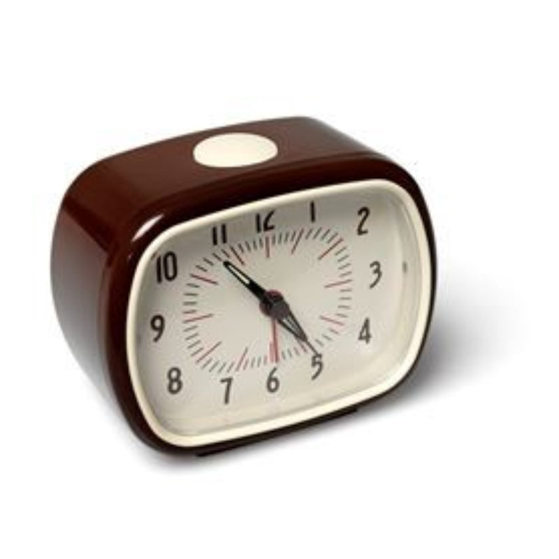 RETRO ALARM CLOCK Brown