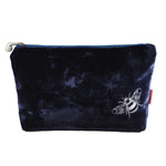 BEE VELVET EYE MASK Midnight blue