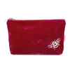 BEE VELVET EYE MASK Rich fuchsia