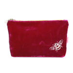 BEE VELVET EYE MASK Rich fuchsia