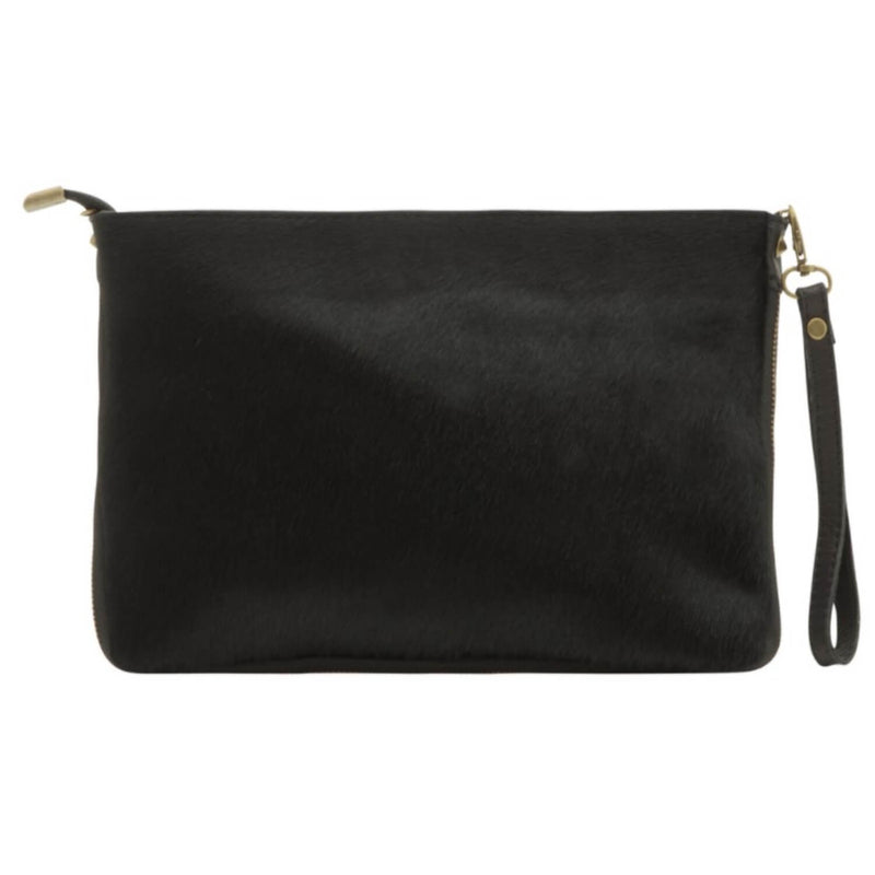 CLUTCH BAG Black Pony