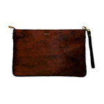 CLUTCH BAG Brown Pony