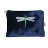 DRAGONFLY VELVET MAKEUP BAG Dark Navy