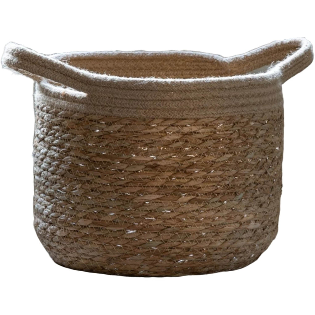 STRAW BASKET Rope Trim