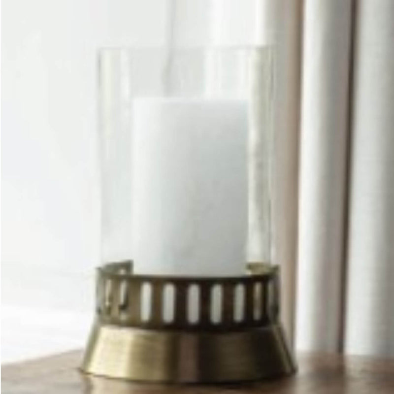 BRASS HURRICANE CANDLE HOLDER