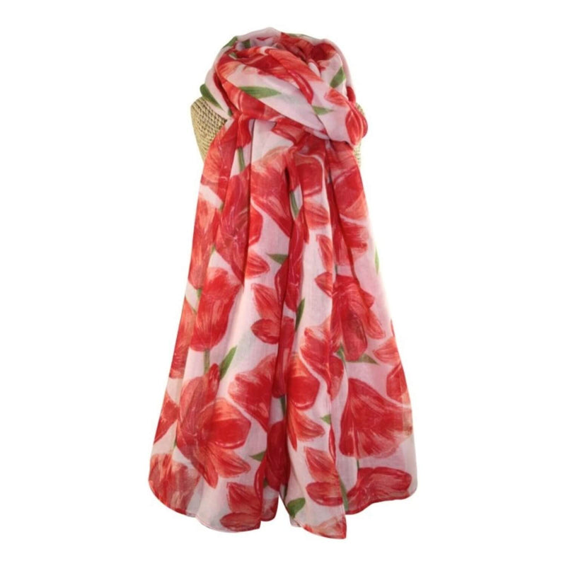 SCARF Red Tulip