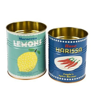 STORAGE TINS - Lemons & Harissa (Set of 2)