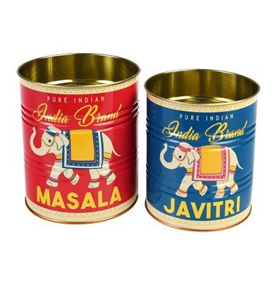 STORAGE TINS - Masala & Javitri (set of 2)