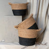 SEAGRASS BASKET Natural & Black