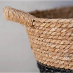 SEAGRASS BASKET Natural & Black