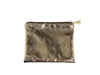 MAKEUP FAUX LEATHER POUCH Bronze