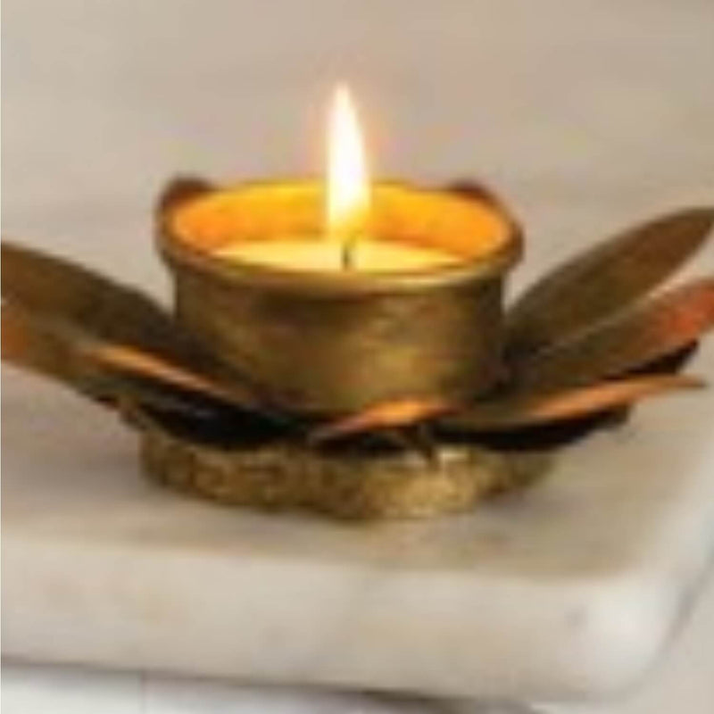 GOLD FLOWER VOTIVE