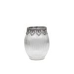 SILVER TRIM VASE