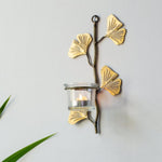 GOLD LEAF WALL HANGING VOTIVE HOLDER